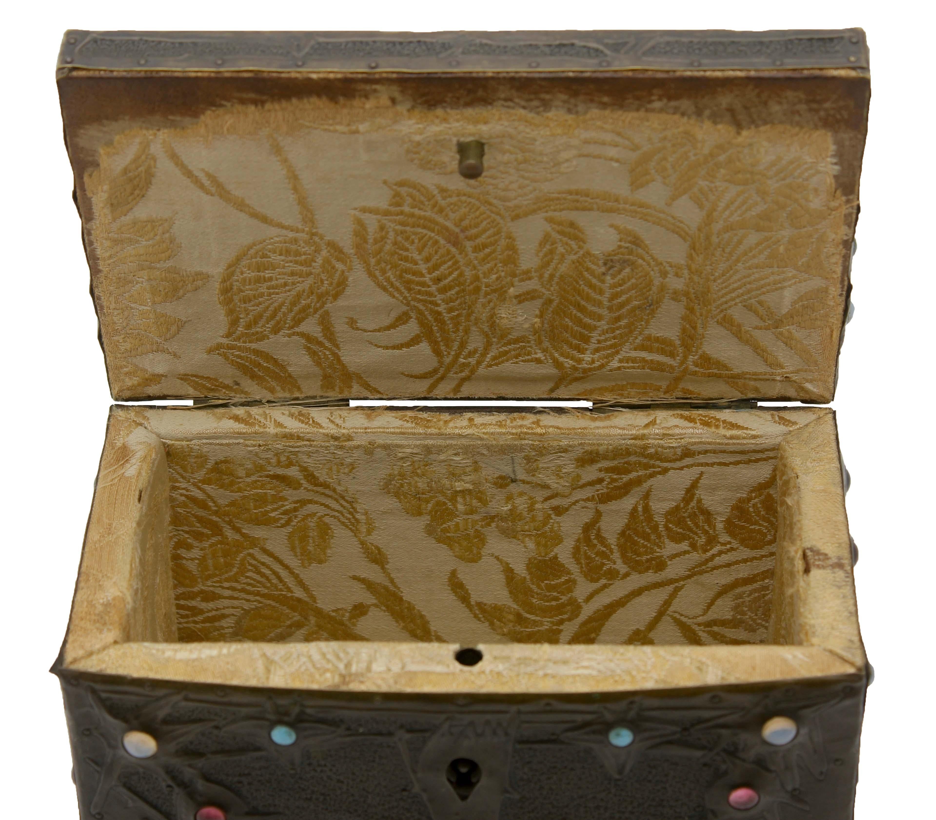 Alfred-Louis-Achille Daguet Art Nouveau Juwel Box, circa 1900s 1