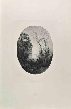 Ruines du Chateau de Tancarville by Alfred-Luois Burnet Debaines - 1860s