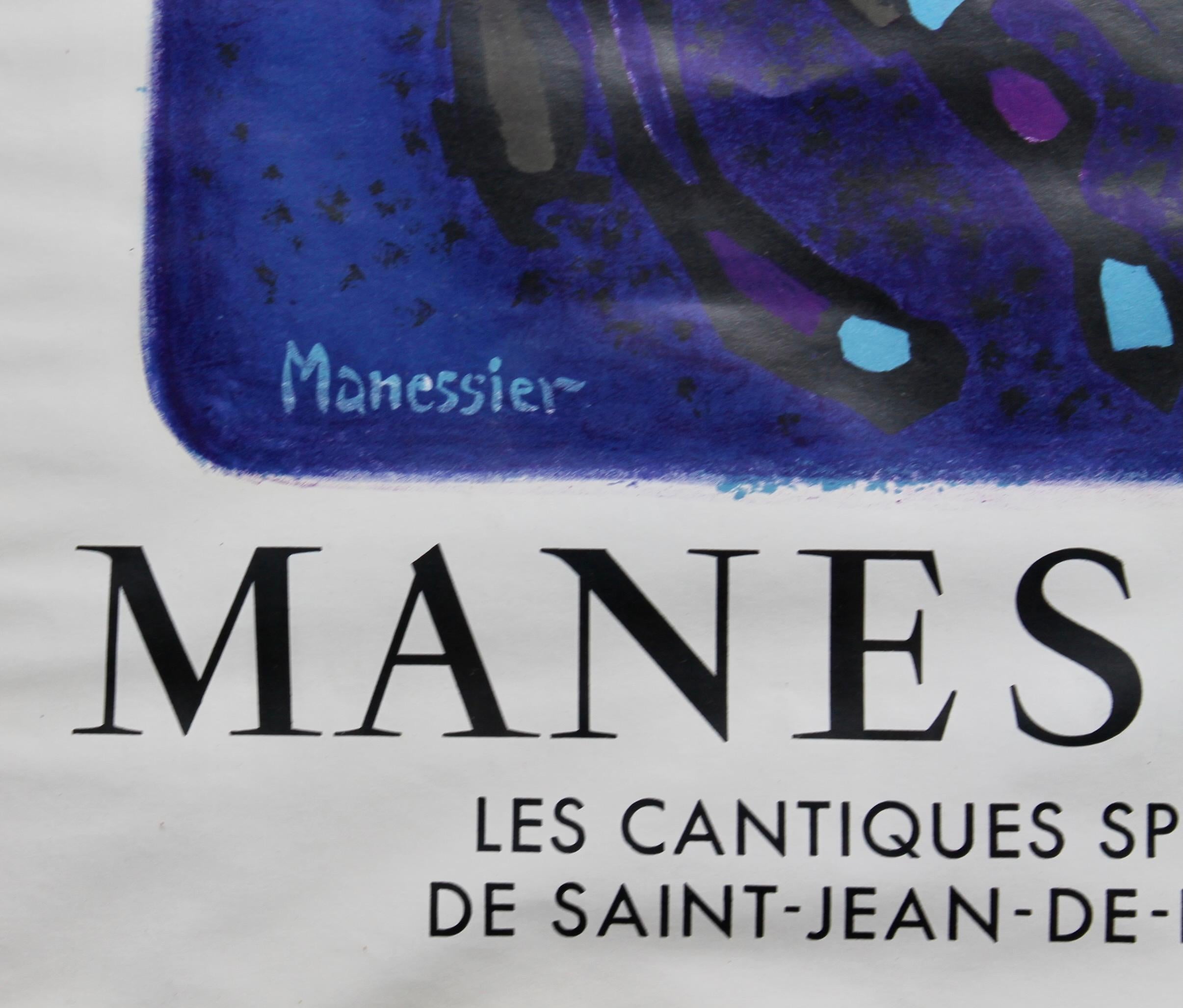 Mid-Century moderno Alfred Manessier, Litografia Mourlot 1959 Poster in vendita
