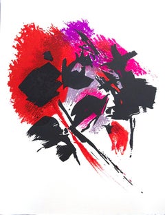 Alfred Manessier-La Tache Rouge-12.75" x 9.75"-Lithograph-1972-Expressionism