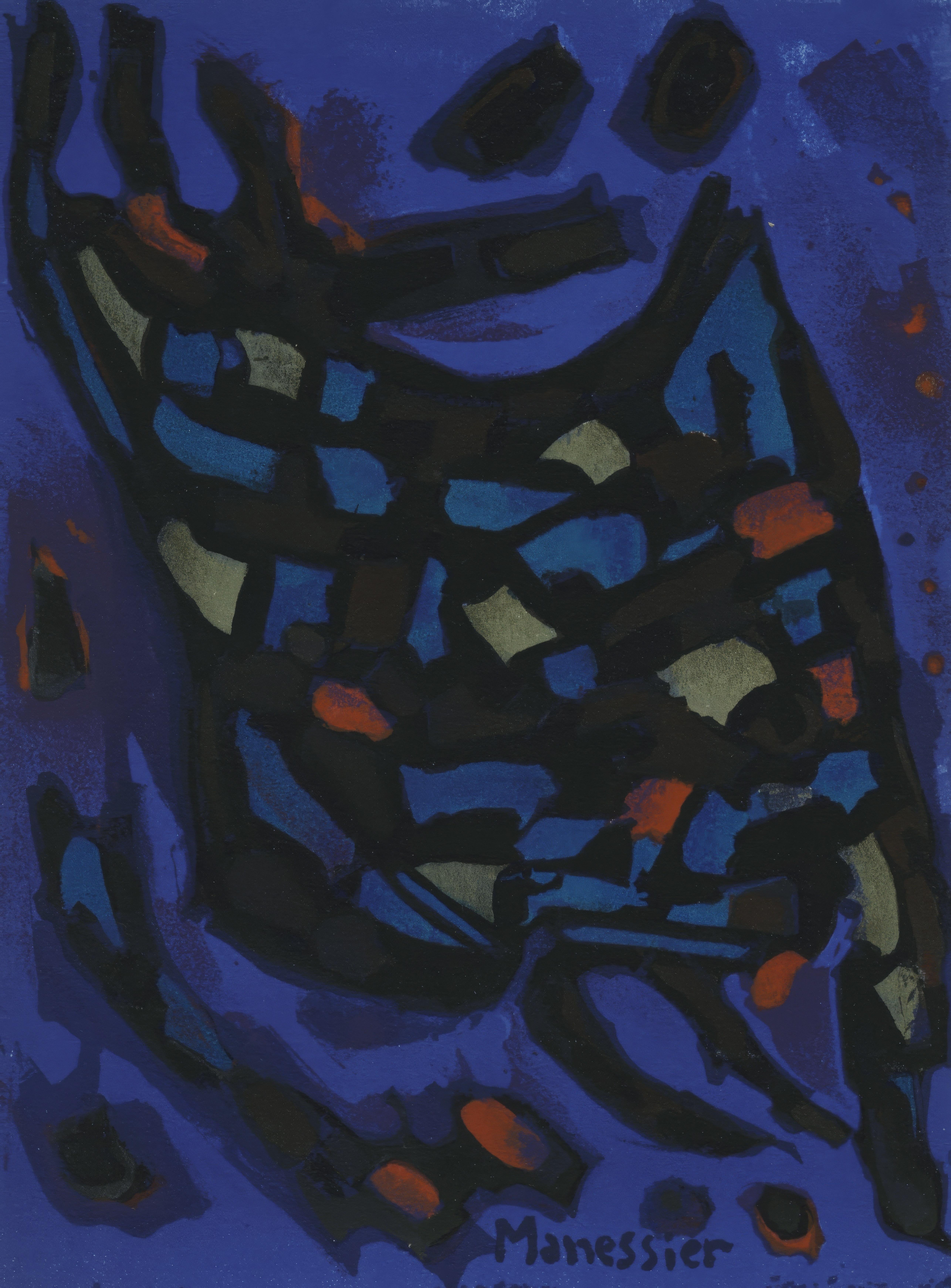 Alfred MANESSIER Landscape Print - Alfred Manessier, Untitled, from Prints from the Mourlot Press, 1964
