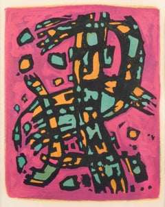 Flamme Vive - Lithograph by Alfred Manessier - 1957