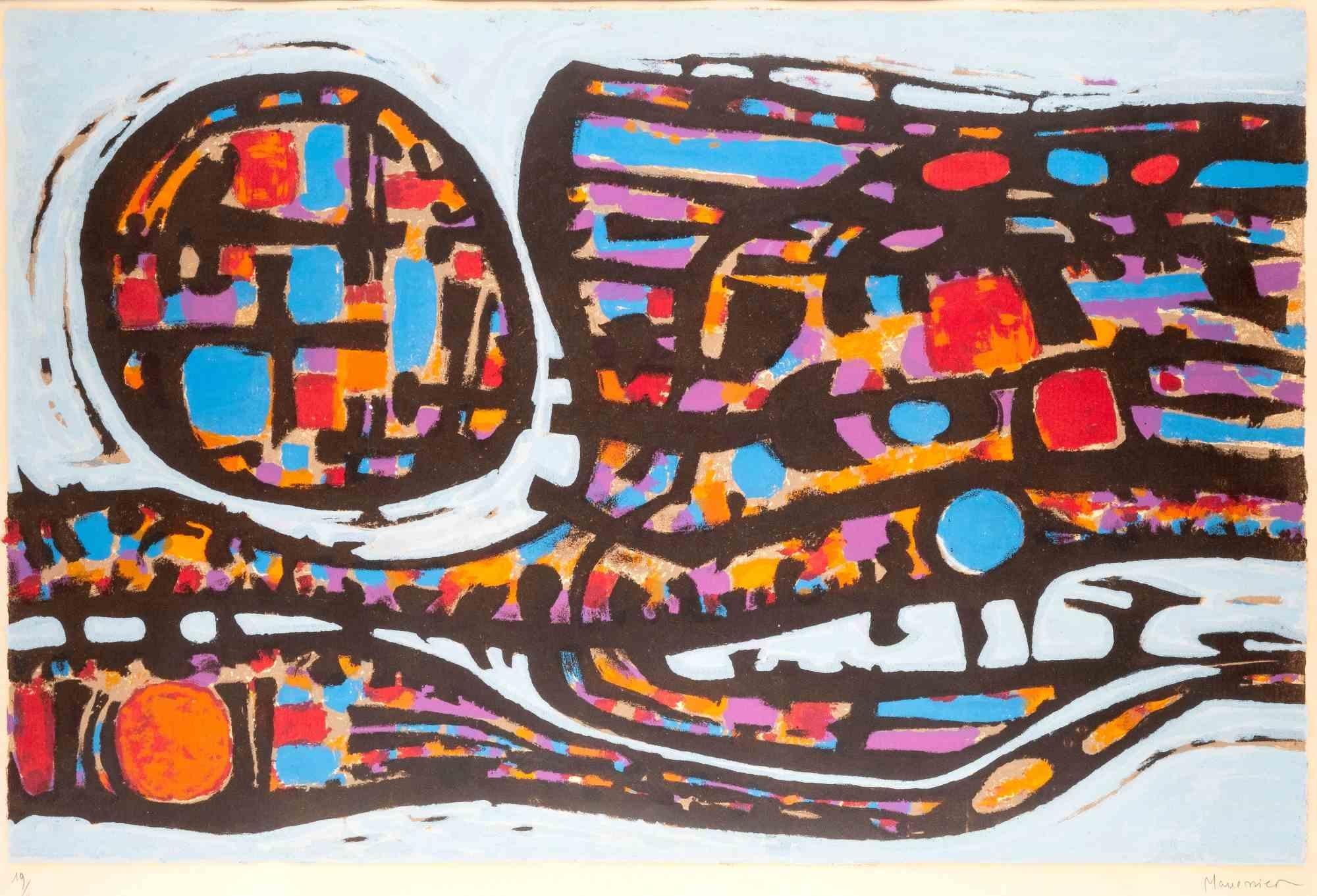 La Route - Lithograph by Alfred Manessier - 1958