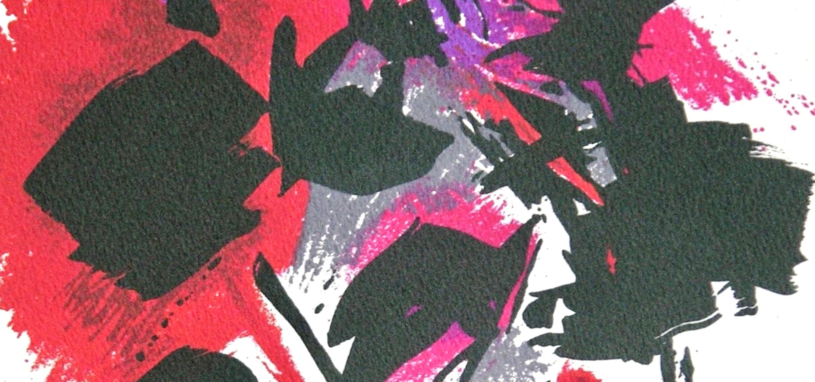 La tache rouge, Souvenirs et Portraits d'Artistes - Print de Alfred MANESSIER
