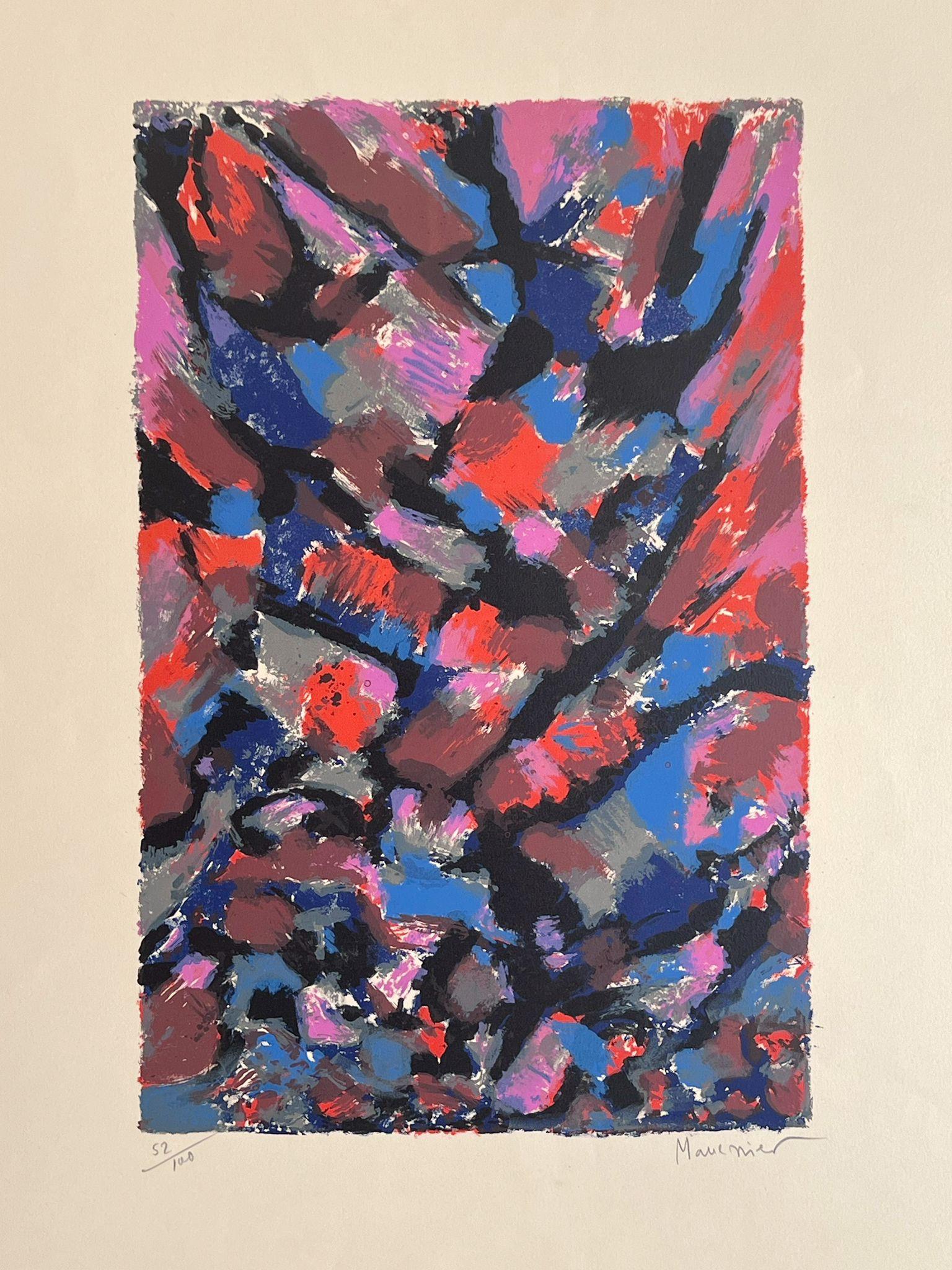 Alfred MANESSIER Abstract Print - Le Ravin