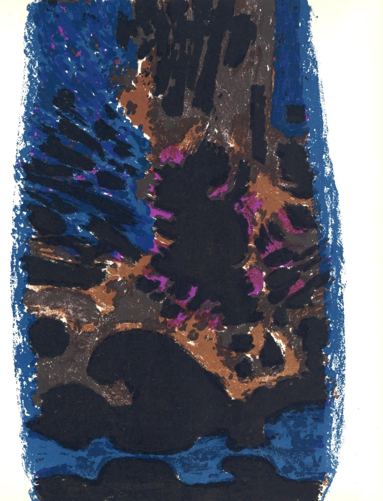 Alfred MANESSIER Figurative Print - Manessier, Croquis, XXe Siècle (after)