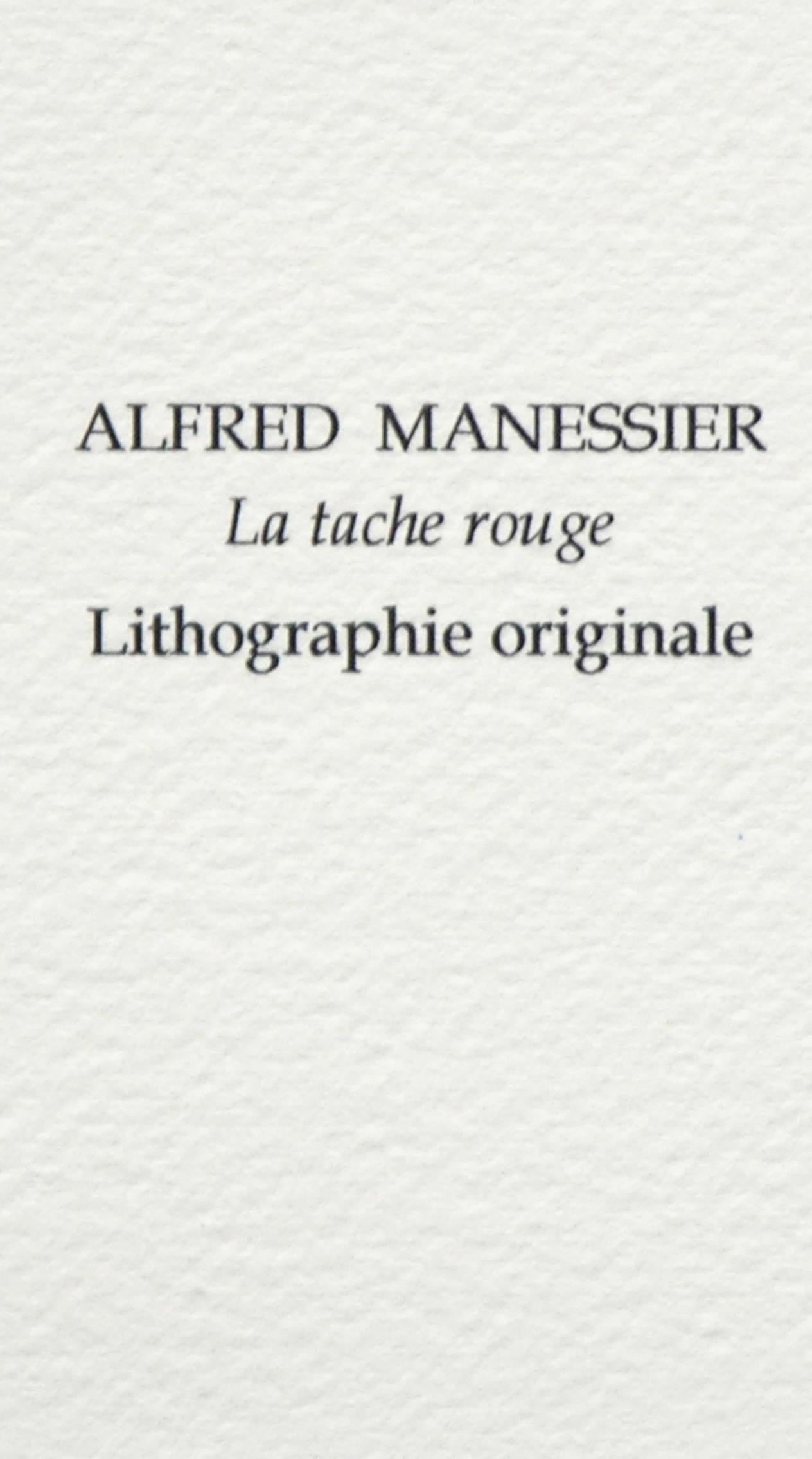 Manessier, La tache rouge, Souvenirs et portraits d'artistes (after) For Sale 3