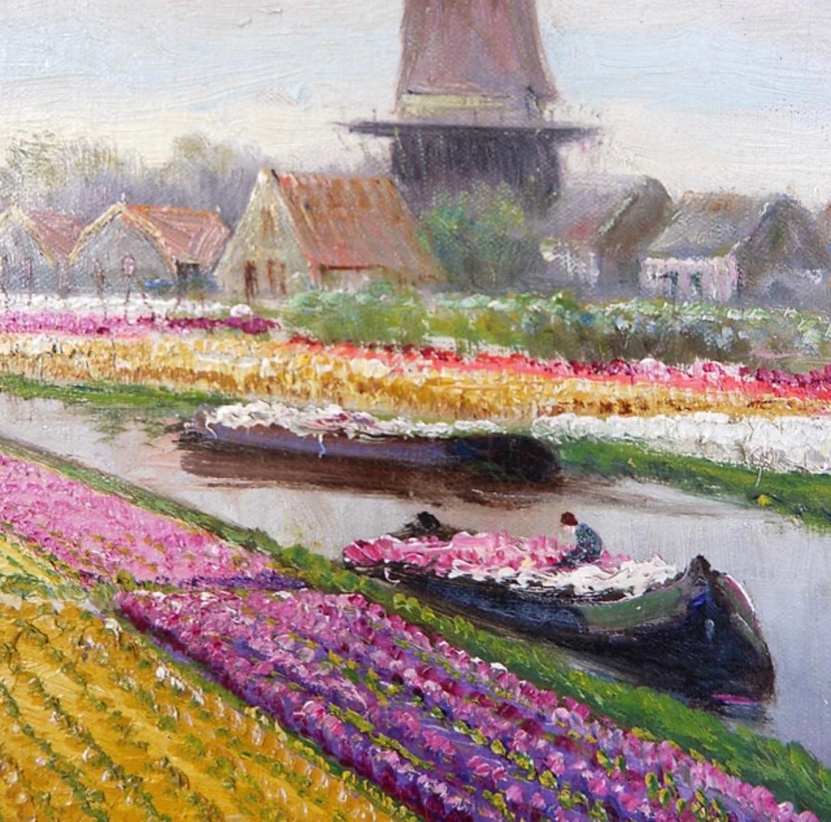 Alfred Martens (Niederländisch 1888-1936) Öl auf Leinwand, Signiert unten links

Alters- und gebrauchsbedingte Abnutzungserscheinungen.

Malerei - Dekoration - Vintage By
Maße: 101cmx41cm - Mit Rahmen: 116cmx56cm