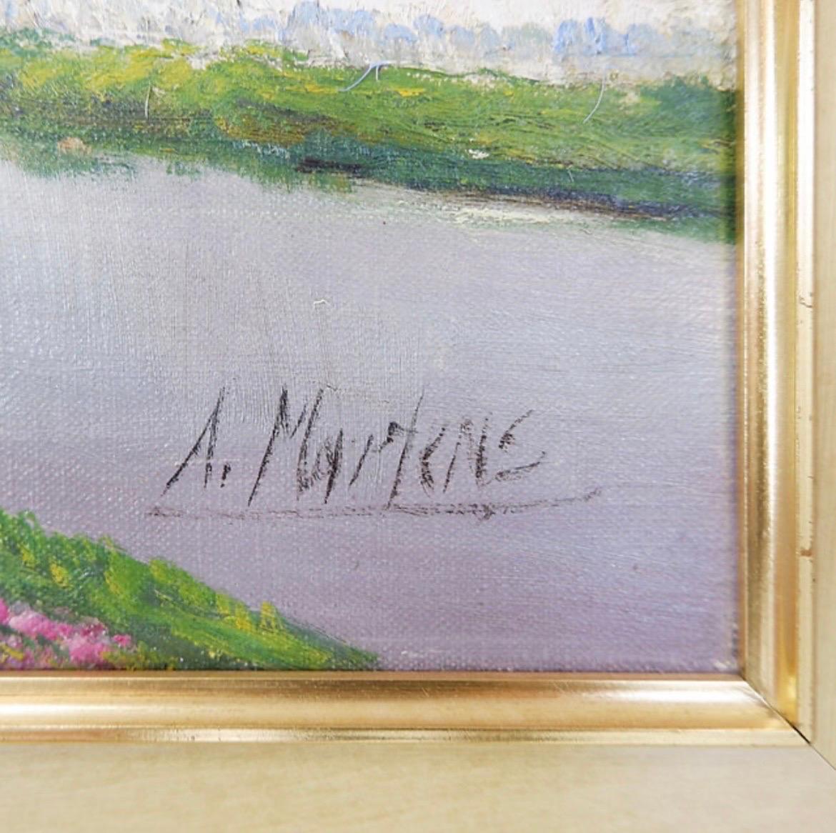 Alfred Martens (Niederländisch 1888-1936) Öl auf Leinwand, Signiert unten links im Angebot 2