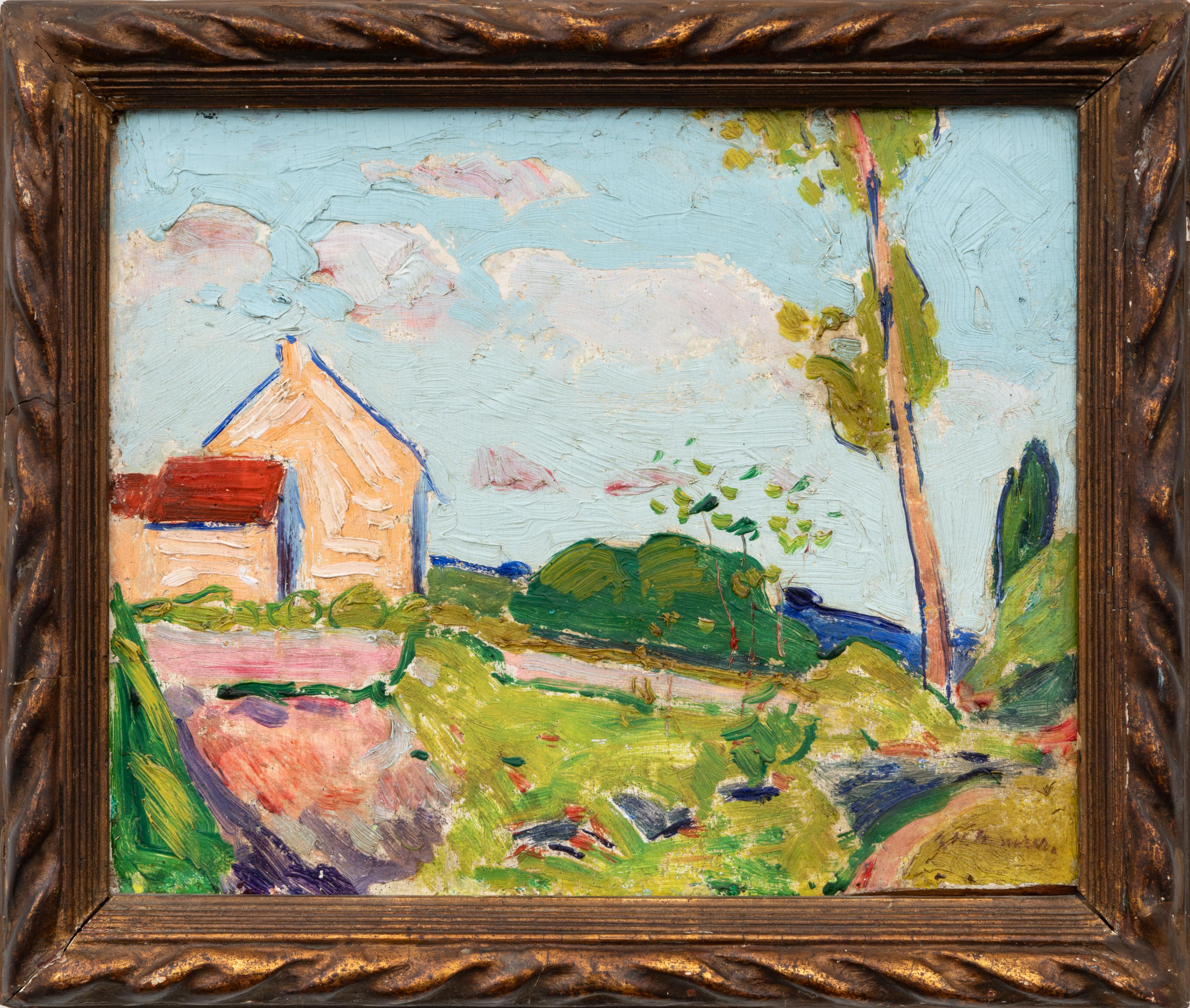 Landscape - American Modern Painting by Alfred Maurer