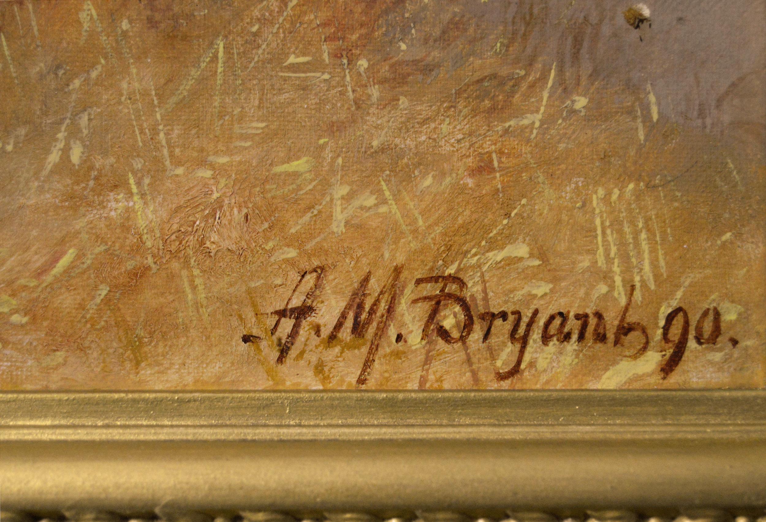 Alfred Moginie Bryant
britisch, (1855-1935)
Sonnenschein
Öl auf Leinwand, signiert und datiert (18)90
Bildgröße: 17,75 Zoll x 23,75 Zoll 
Größe einschließlich Rahmen: 26,5 Zoll x 32,5 Zoll

Ein schönes Sportpferdeporträt eines Jagdfuchses namens