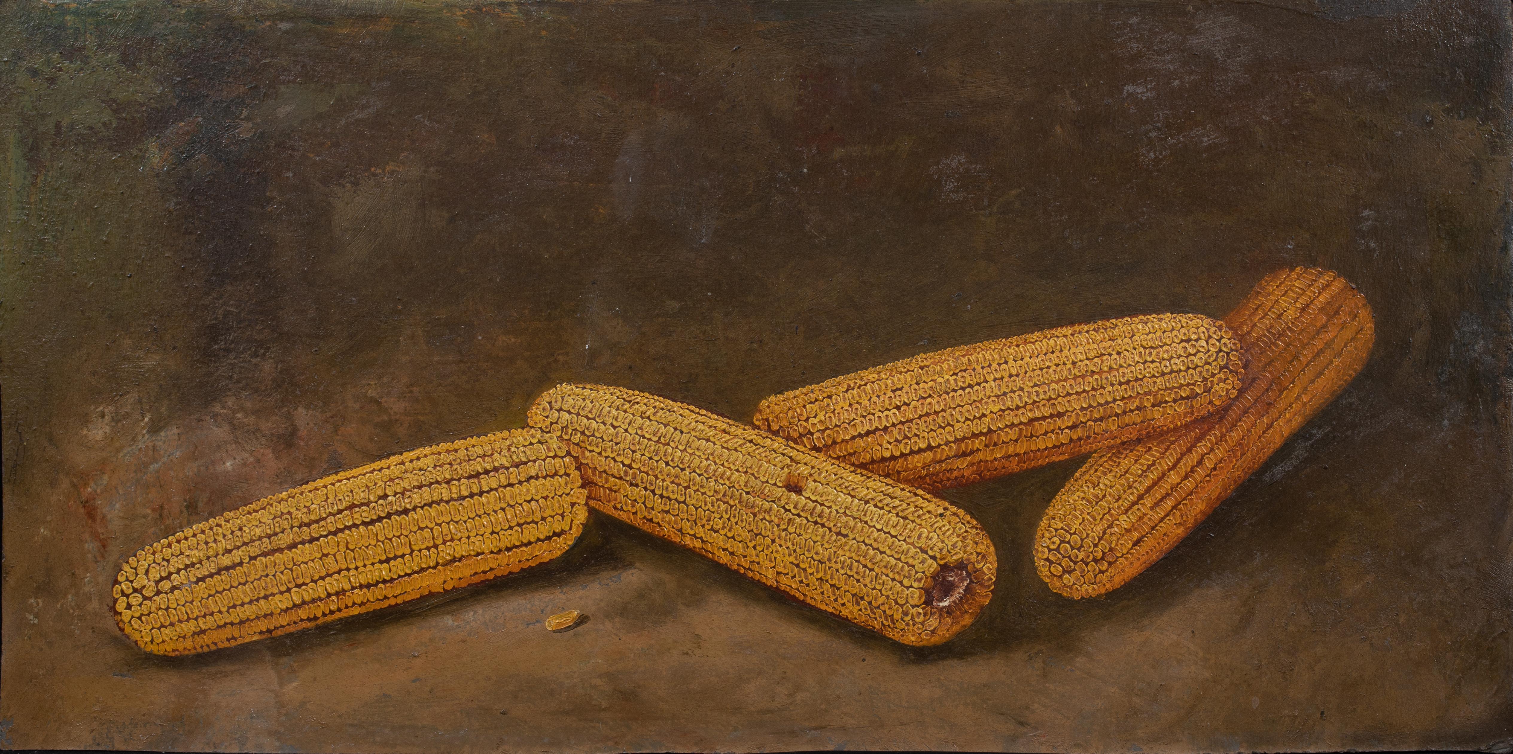 alfred montgomery Still-Life Painting - Study of Corn On The Cob, 19th Century