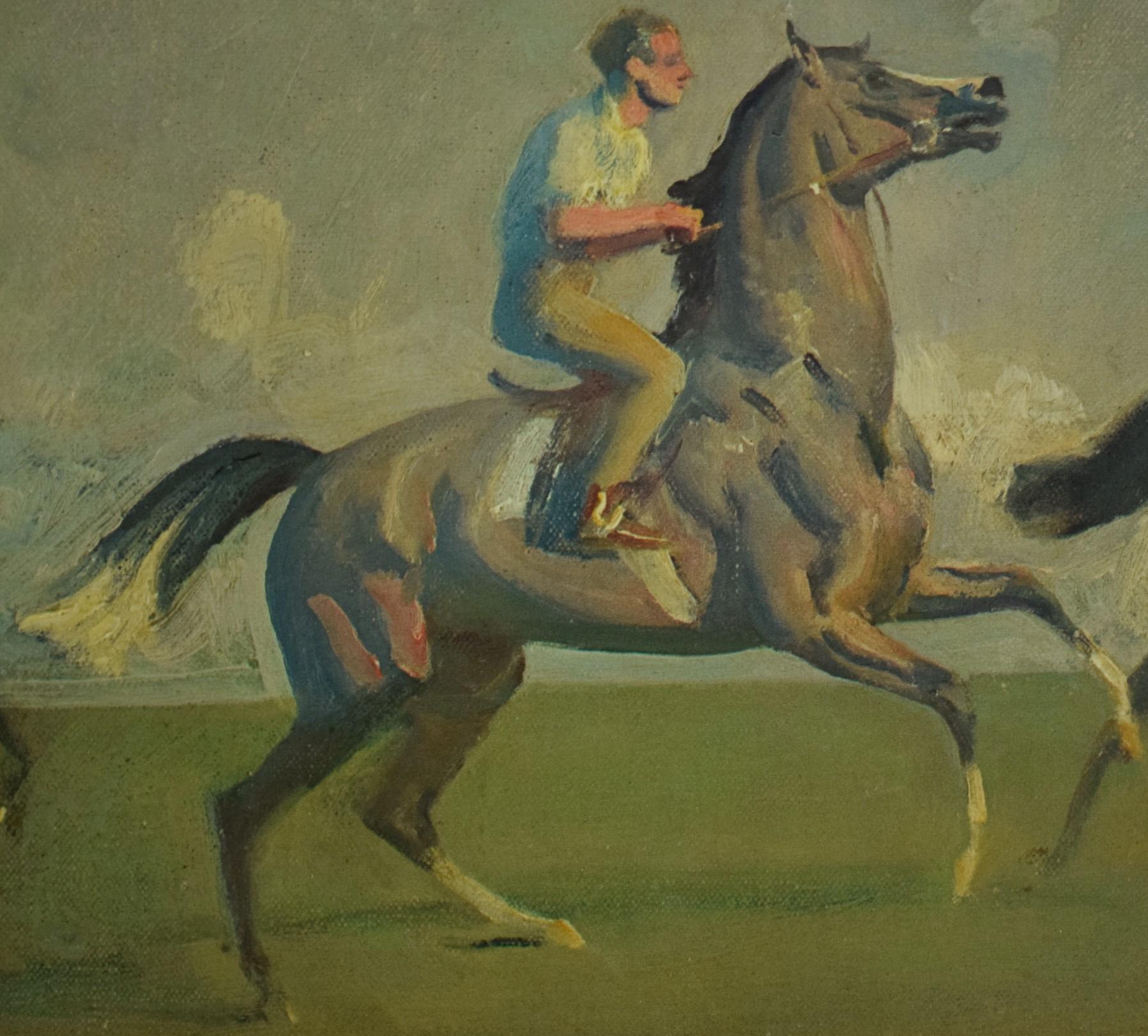 A Morning's Work-Newmarket Heath di Sir Alfred Munnings in vendita 6