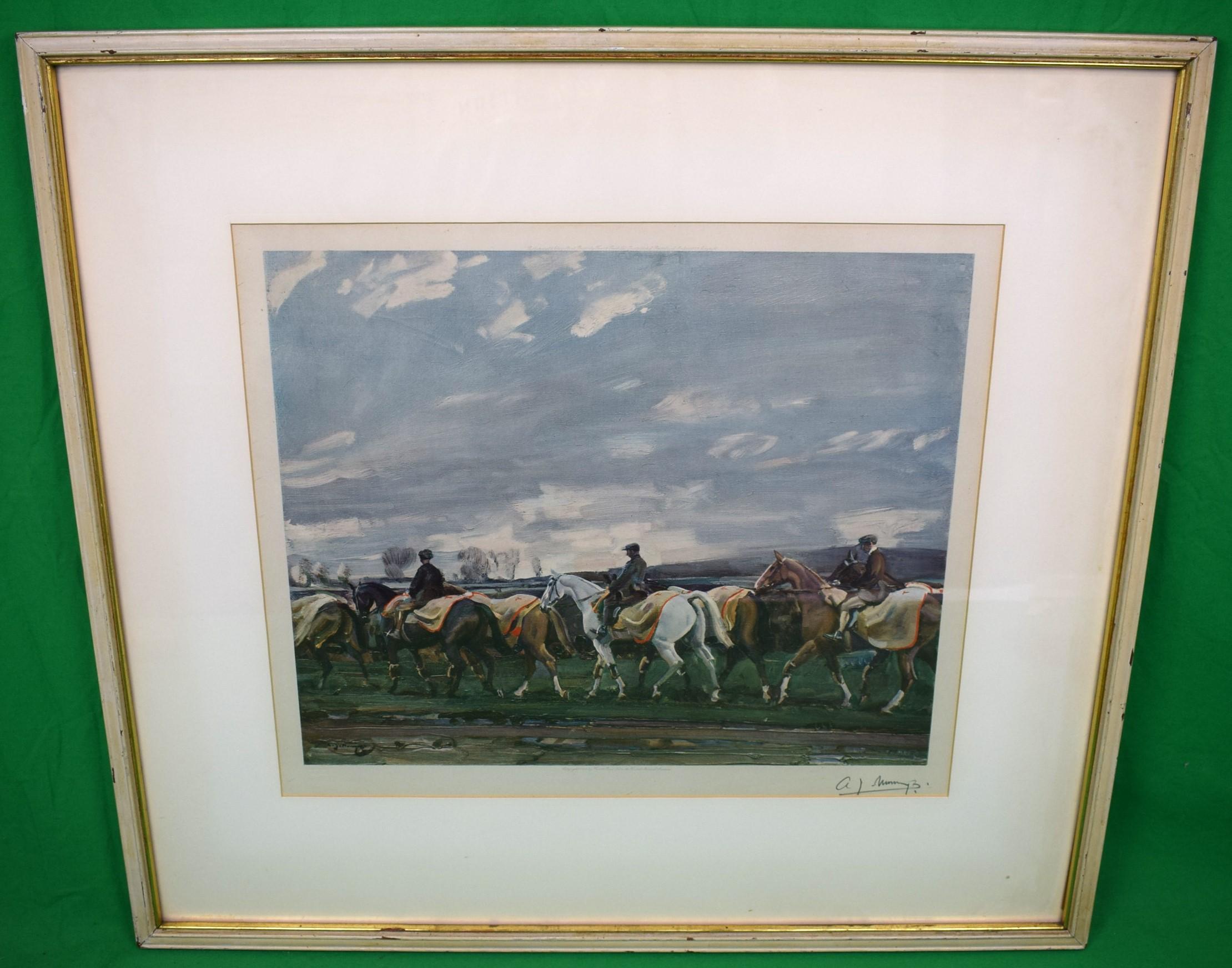 Taille de l'impression : 16 1/2 "H x 19 1/2 "W

Dimensions du cadre : 26 3/4 "H x 29 "W

avec tampon aveugle Fine Art Trade Guild

Publié par Frost & Reed Ltd

Crayon signé par l'artiste dans la marge LR

Sir Alfred James Munnings, KCVO PRA RI (8