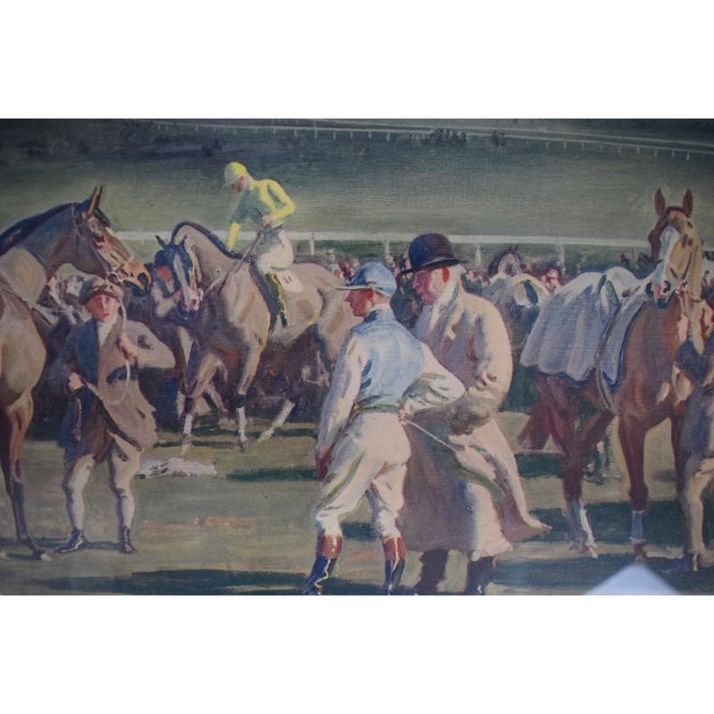 „In The Saddling Paddock, Cheltenham March Meeting“ 1952 von Sir Alfred Munnings im Angebot 6