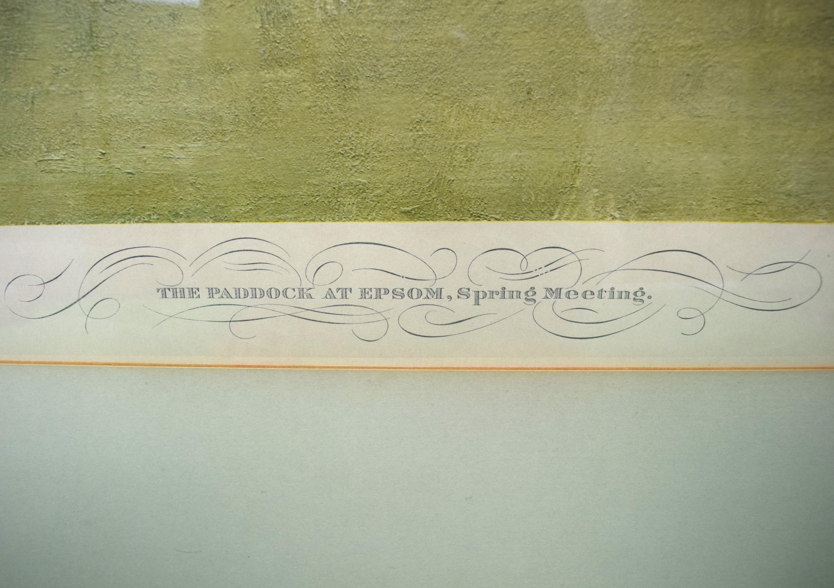 Chromolithographie „The Paddock At Epsom, Spring Meeting 1932“ von Alfred Munnings  im Angebot 6