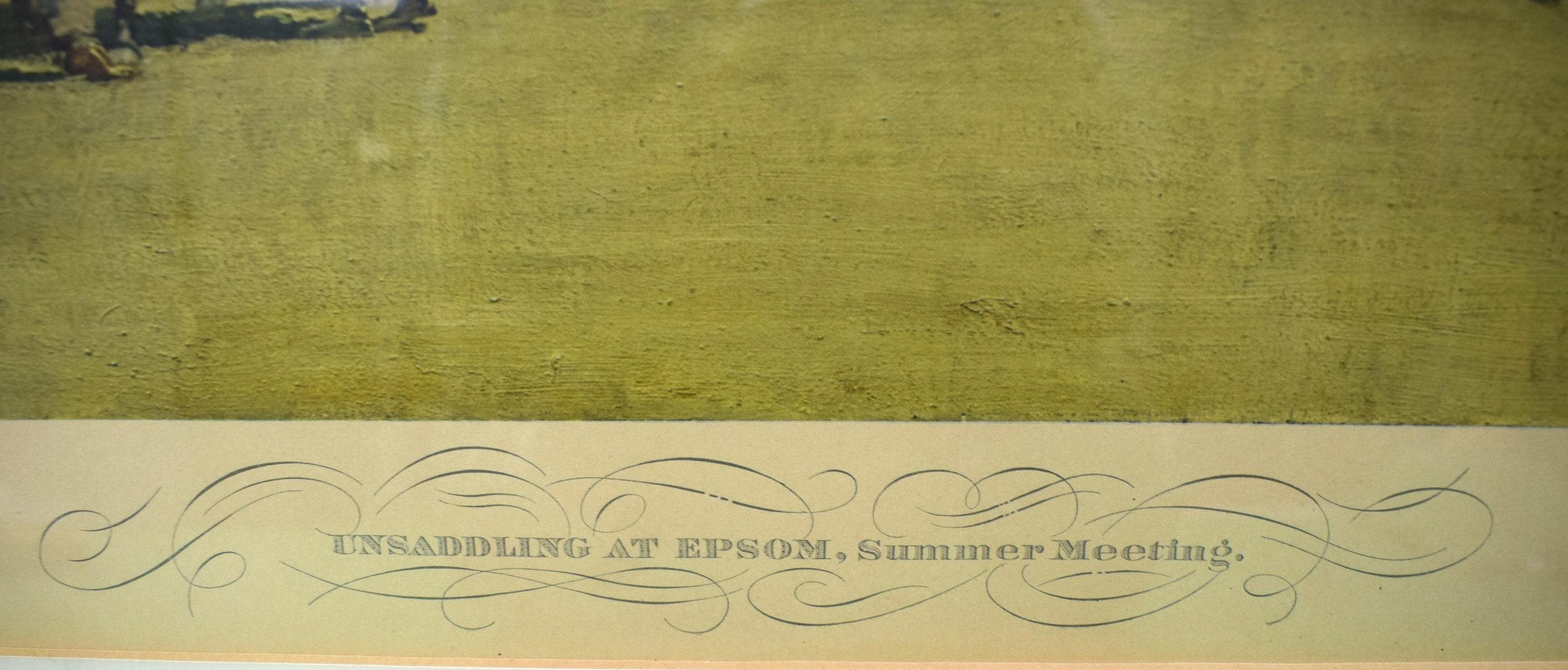„Unsaddling At Epsom, Summer Meeting“ Chromolithograph von Alfred Munnings, 1932  im Angebot 3