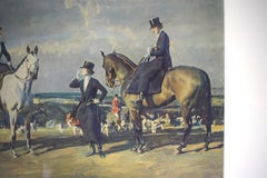 "Perché non sei uscito ieri?". Cromolitografia di Sir Alfred Munnings