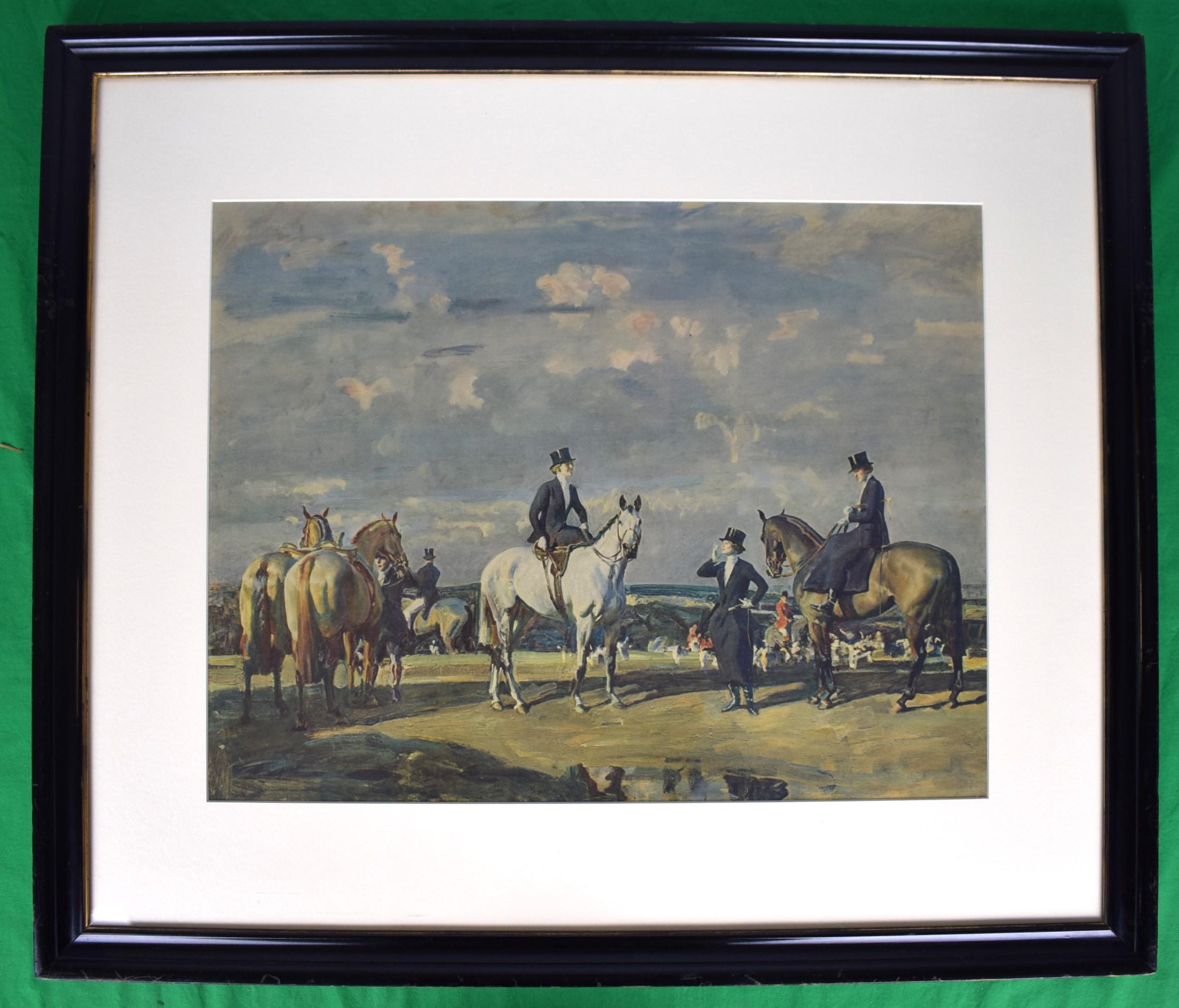 Taille de l'impression : 18 1/8 "H x 23 5/8 "W

Taille du cadre : 29 1/8 "H x 34 1/8 "W

Why Weren't You Out Yesterday ? s'inspire d'une œuvre commandée antérieurement, intitulée Mrs Helen Cutting and Misses Brady, qui a été exposée en 1935 à