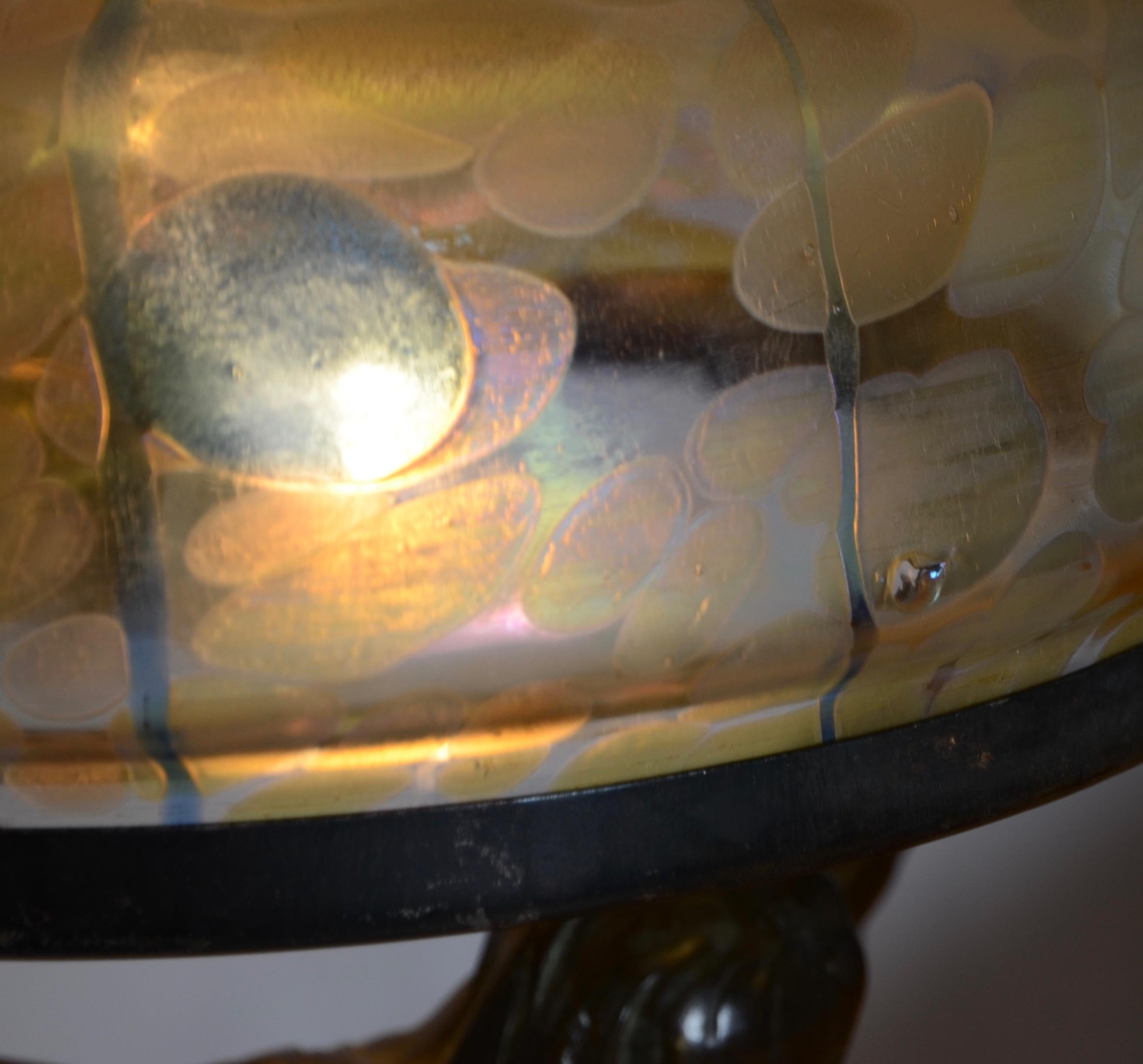 Alfred Ohlson, Table Lamp, Art Nouveau, Herman Bergman, Sweden 1910s 4