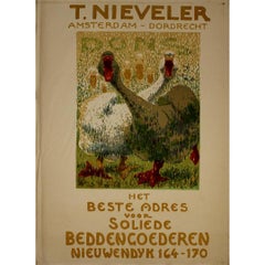 Antique Original poster by Alfred Ost for T. Nieveler early 20th-century commercial art