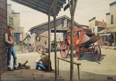 Alfred Owles "The Long Wait" Original Watercolor, circa 1970s