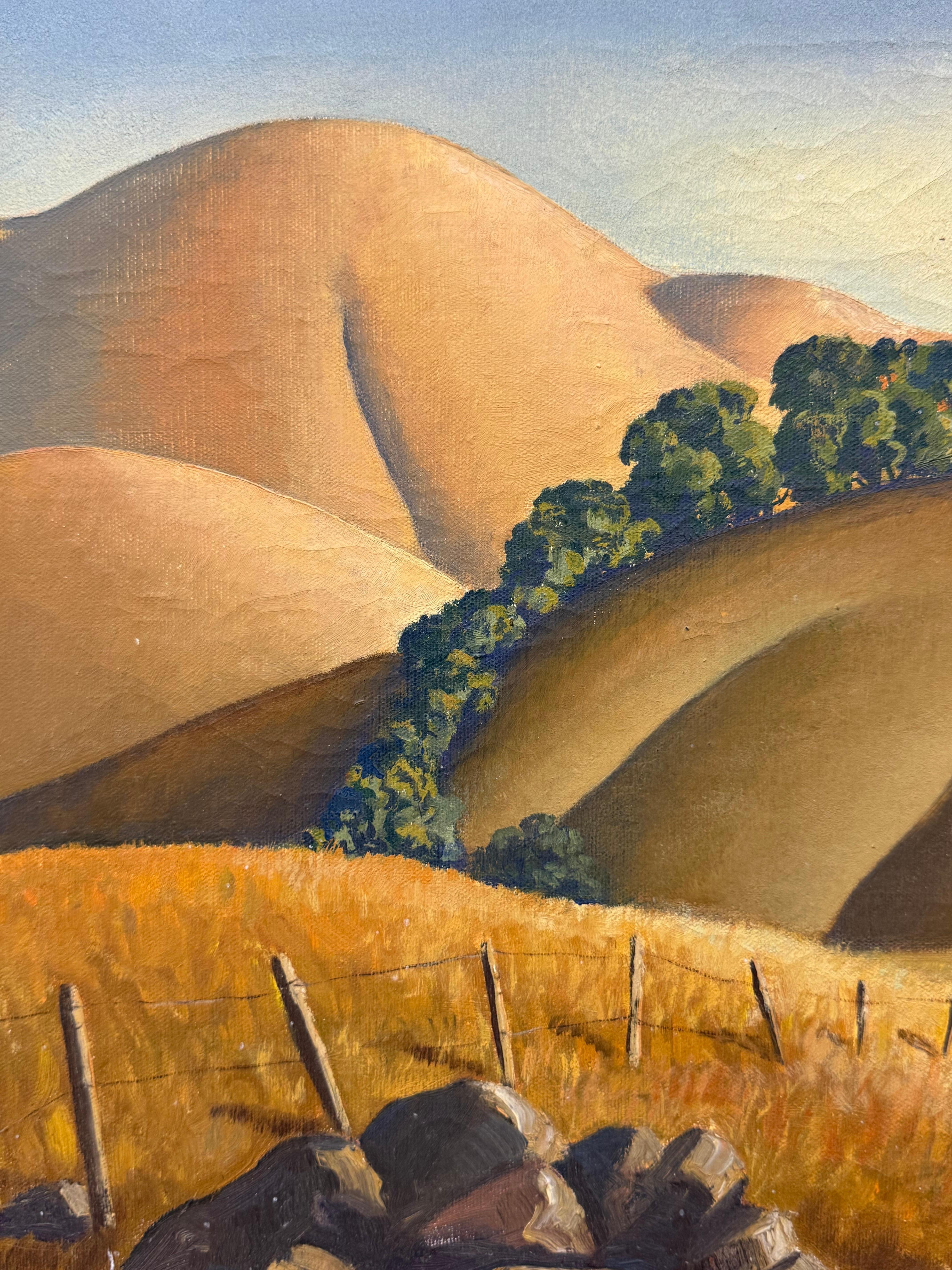 Alfred Owles Colinas del norte de California, paisaje, pintura 3