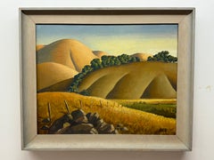 Alfred Owles Northern California hills, landscape, painting