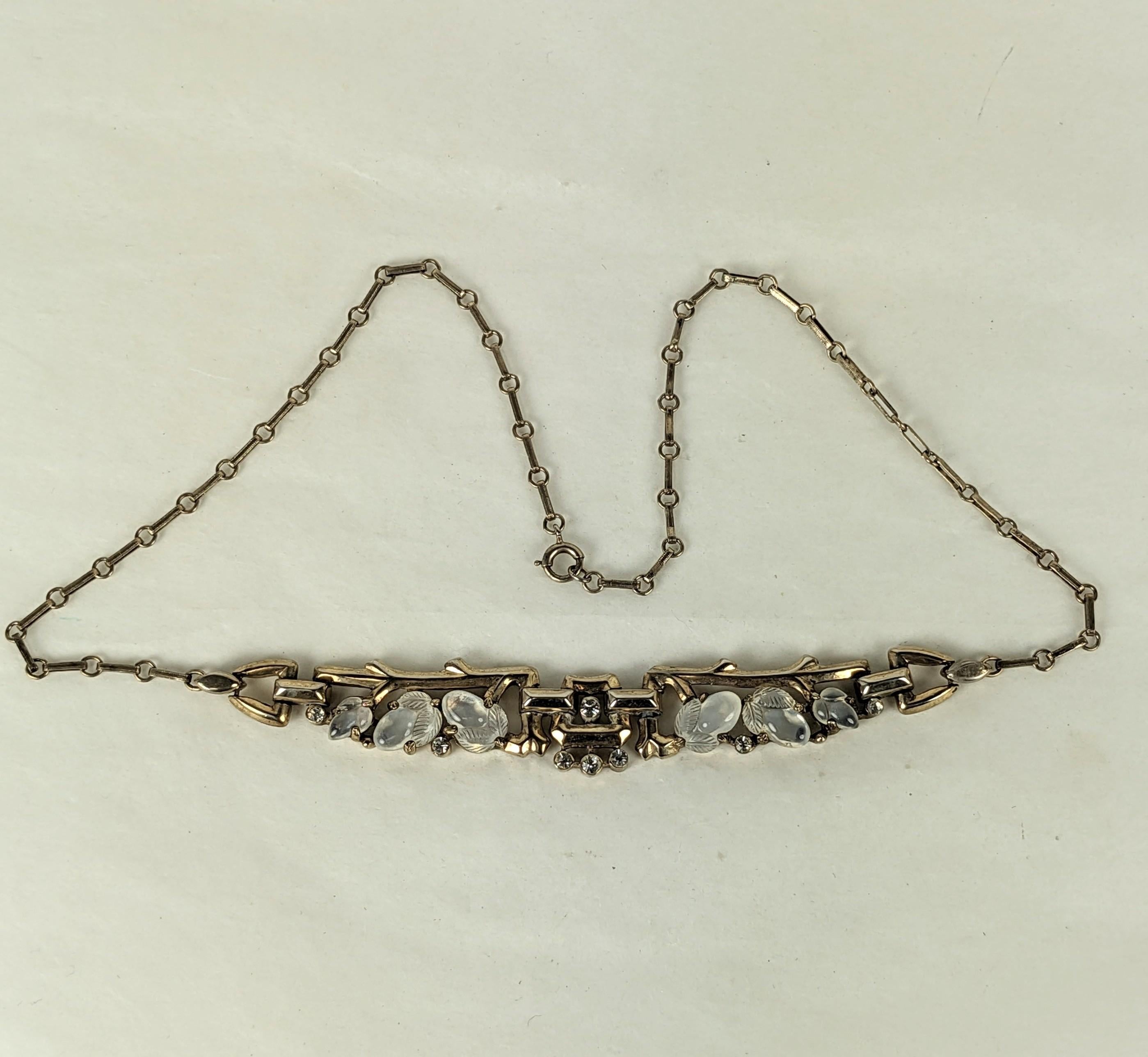 Alfred Philippe for Trifari Fragonard Moonstone Fruit Salad Choker In Good Condition For Sale In New York, NY