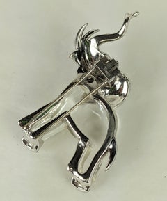 Alfred Philippe for Trifari Jelly Belly Elephant Clip, 1942