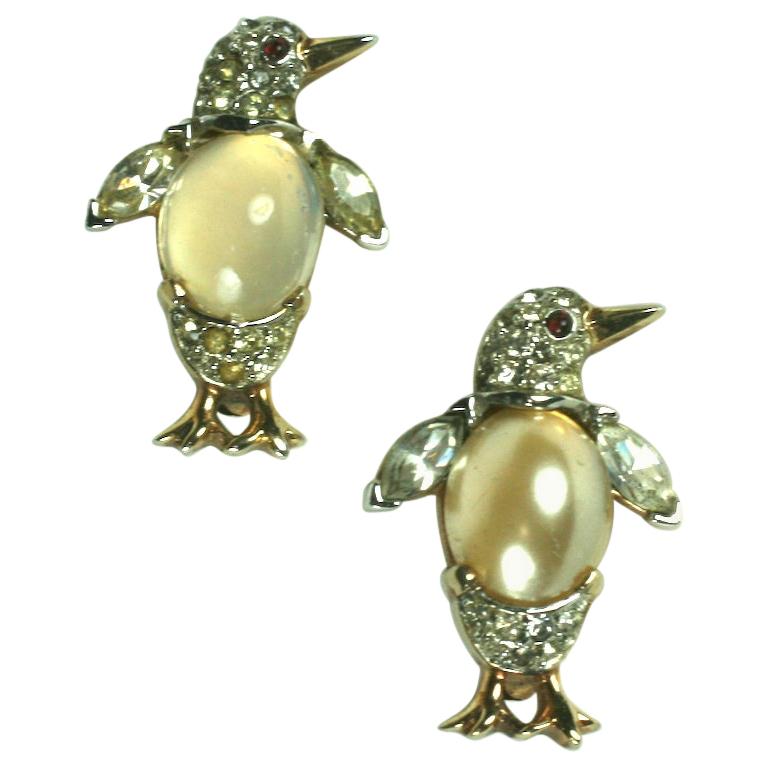 Alfred Philippe for Trifari Penguin Mini Brooch
