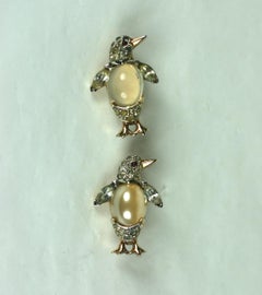 Alfred Philippe for Trifari Penguin Mini Brooches