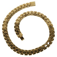 Alfred Philippe for Trifari Retro Honeycomb Link Necklace