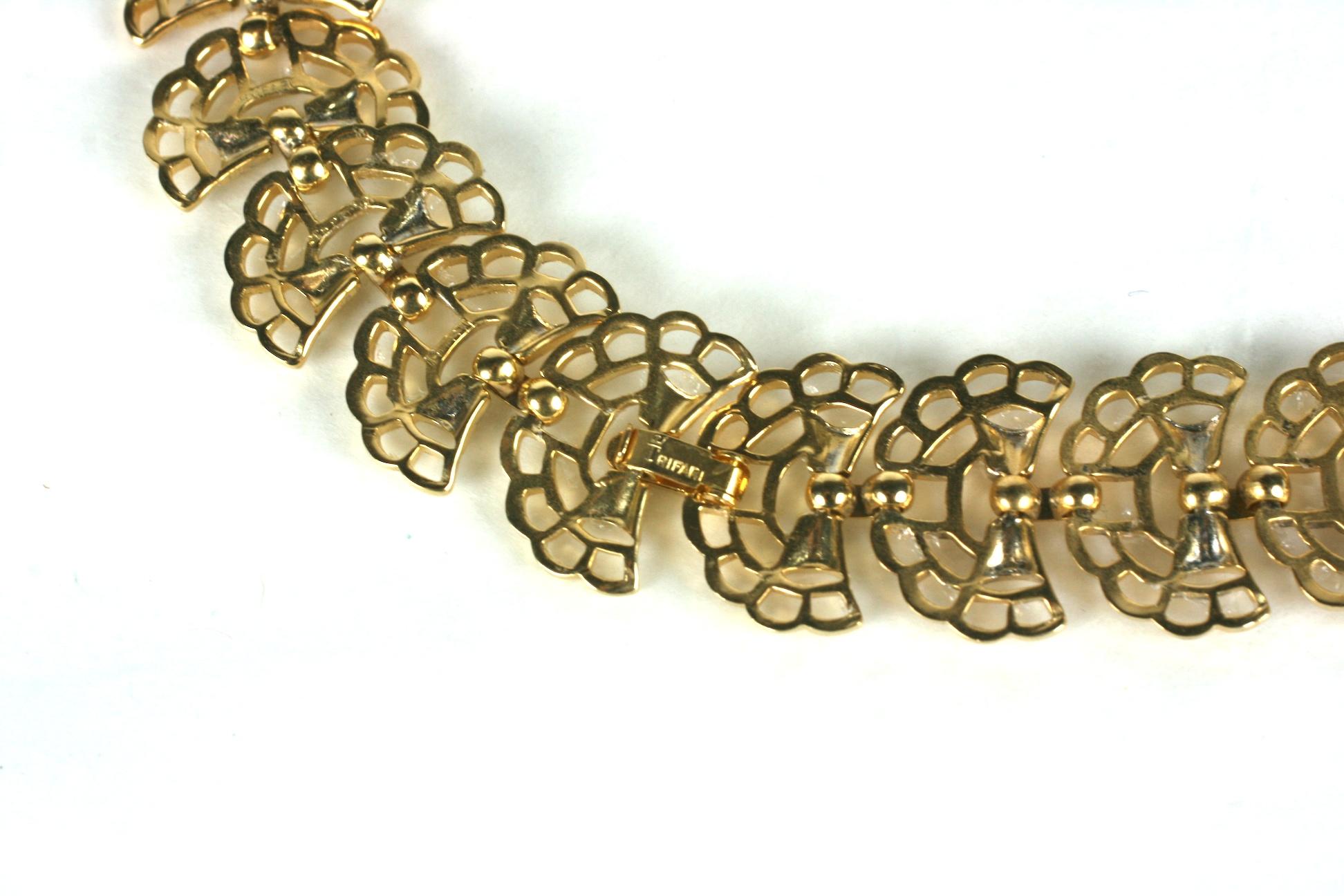 Alfred Philippe pour Trifari Collier à maillons rétro Excellent état - En vente à New York, NY