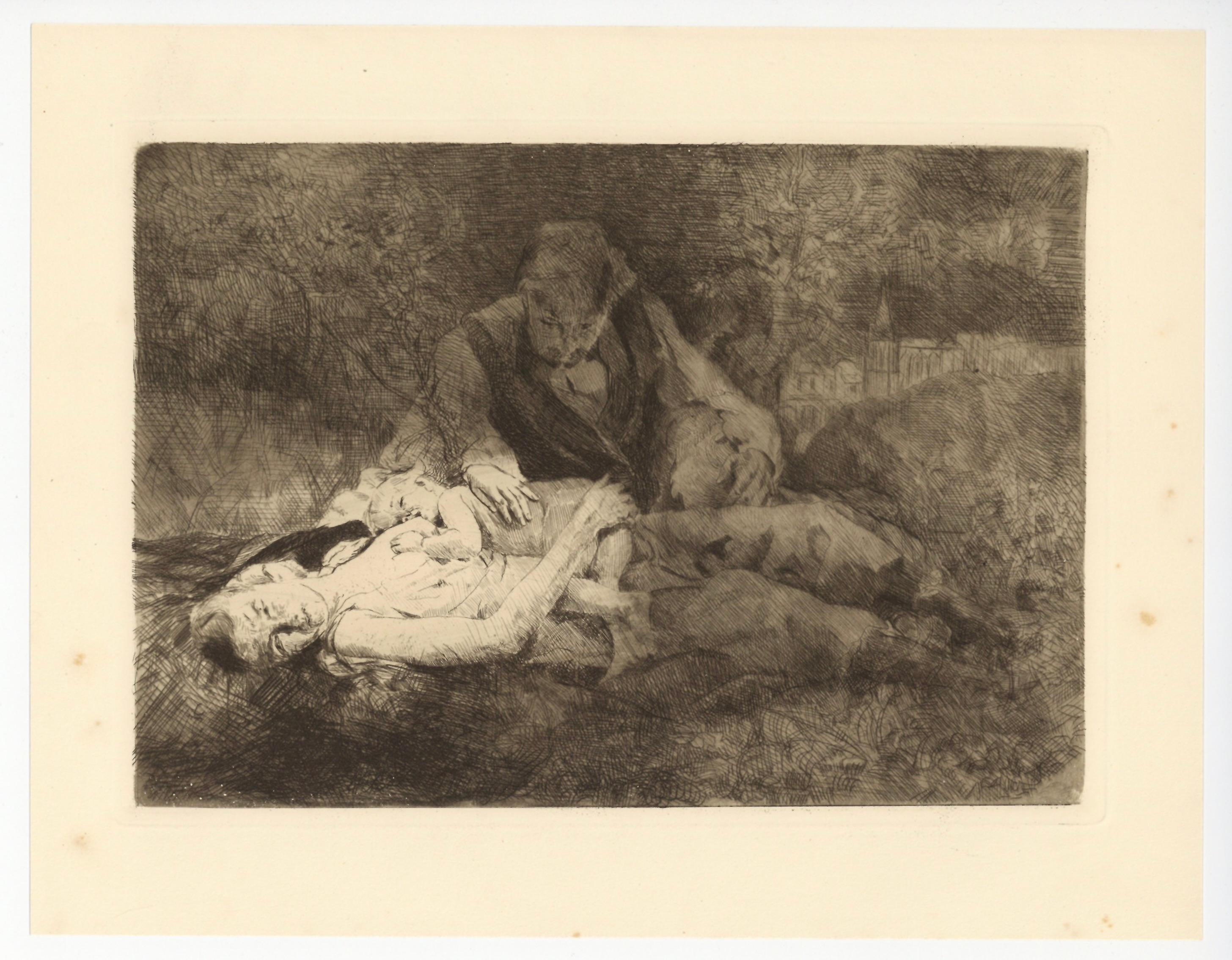 "La Vie" original etching