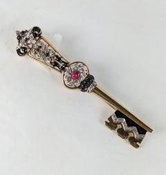 Alfred Phillipe for Trifari Large Key Brooch
