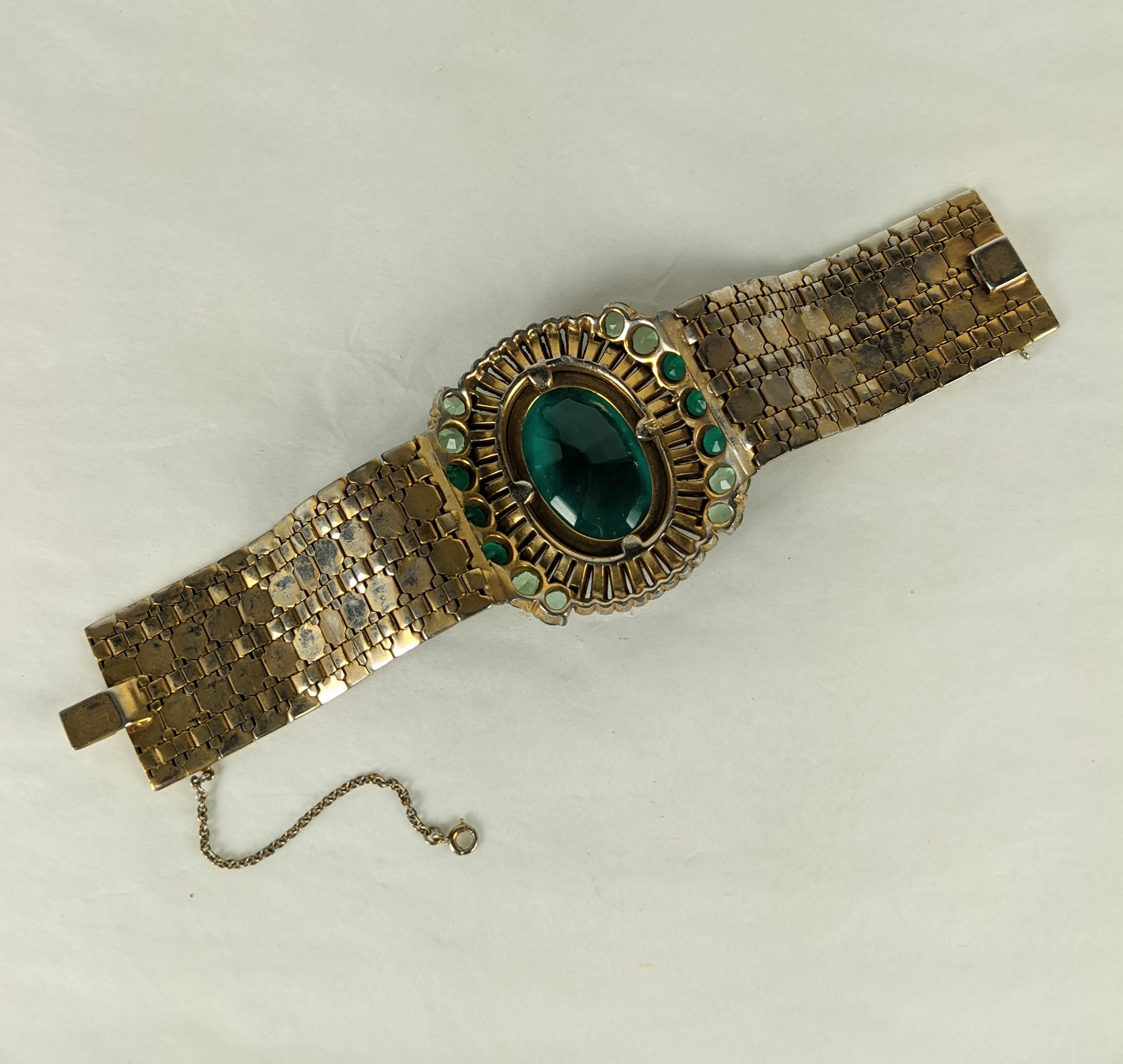 Alfred Phillipe Trifari KTF Rare Retro Bracelet In Good Condition For Sale In New York, NY
