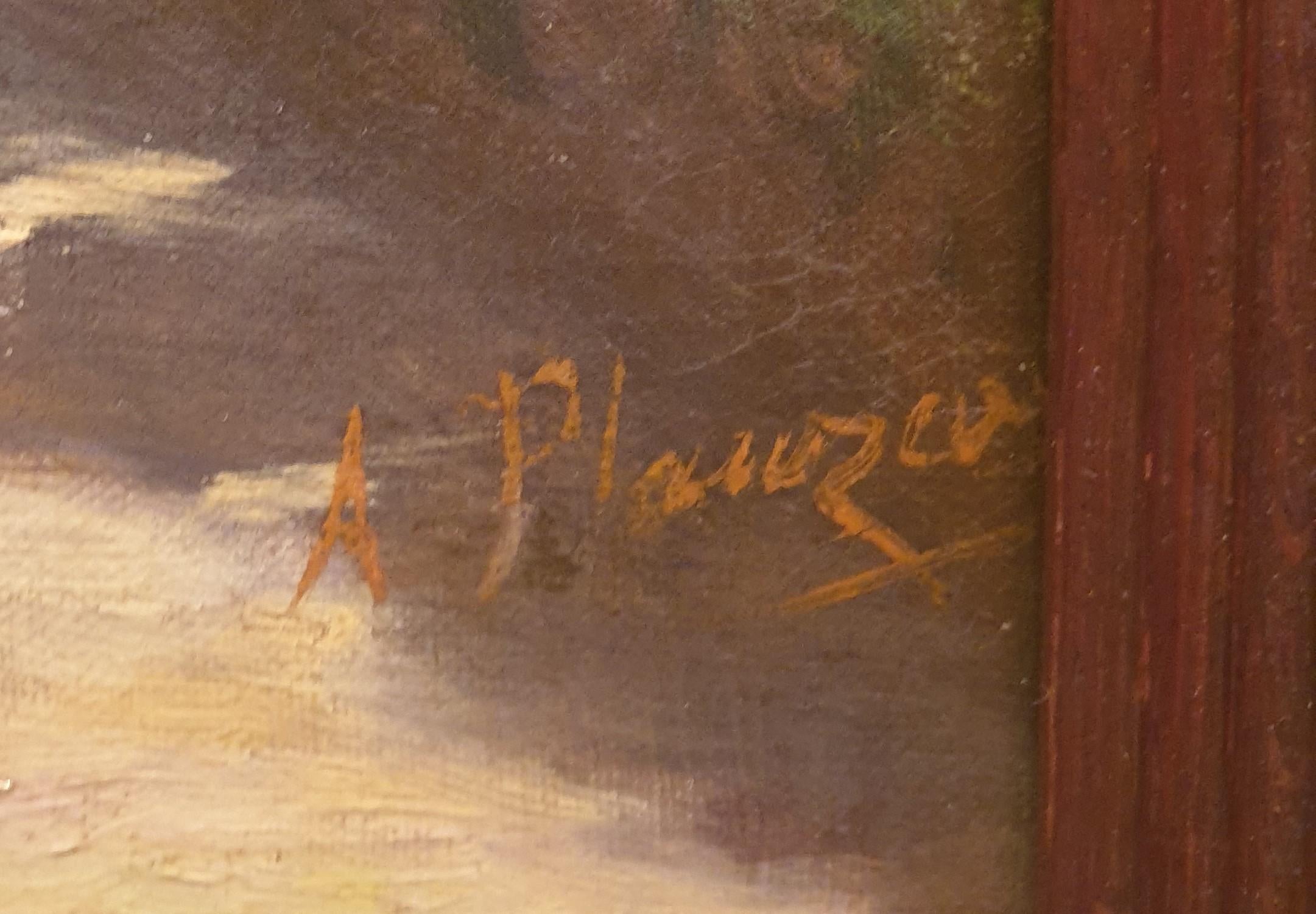 PLAUZEAU, Gemälde, Öl, Leinwand, Französisches akademisches Porträt eines Jungen, frühes 20. Jahrhundert im Angebot 2