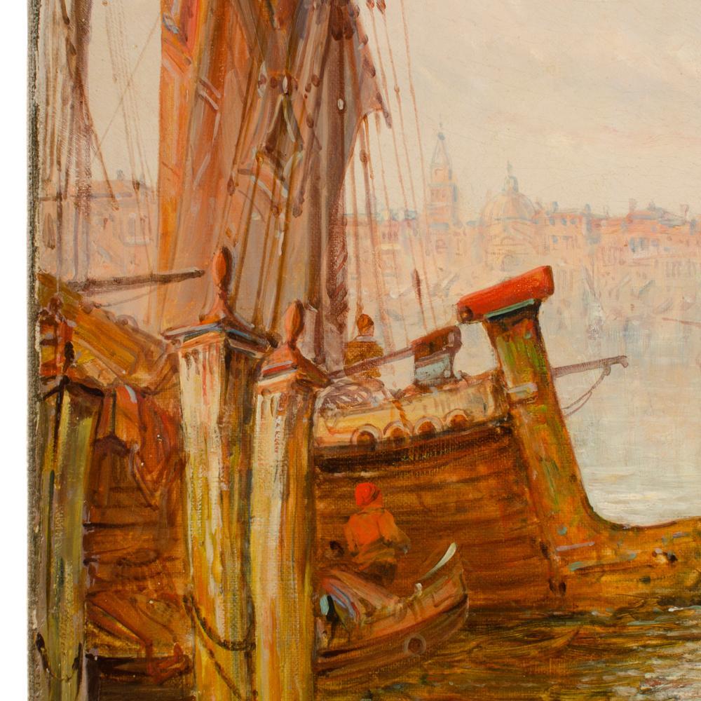 Alfred Pollentine (britisch, 1836-1890) „Venice in July“, Ölgemälde auf Leinwand, Gemälde. im Zustand „Gut“ im Angebot in Philadelphia, PA