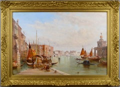19th Century oil painting of The Grand Canal, Venice