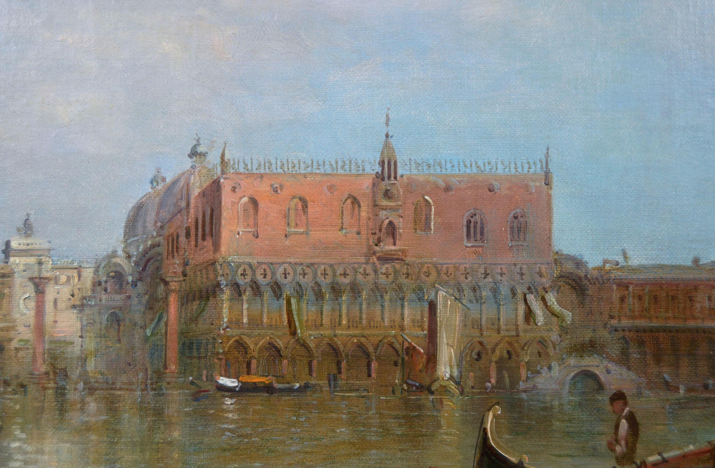 Alfred Pollentine
British, (1844-1910)
The Grand Canal looking towards St Marks Square & the Doge’s Palace, Venice
Oil on canvas, signed
Image size: 19.25 inches x 29.25 inches 
Size including frame: 25.25 inches x 35.25 inches

A wonderful view of