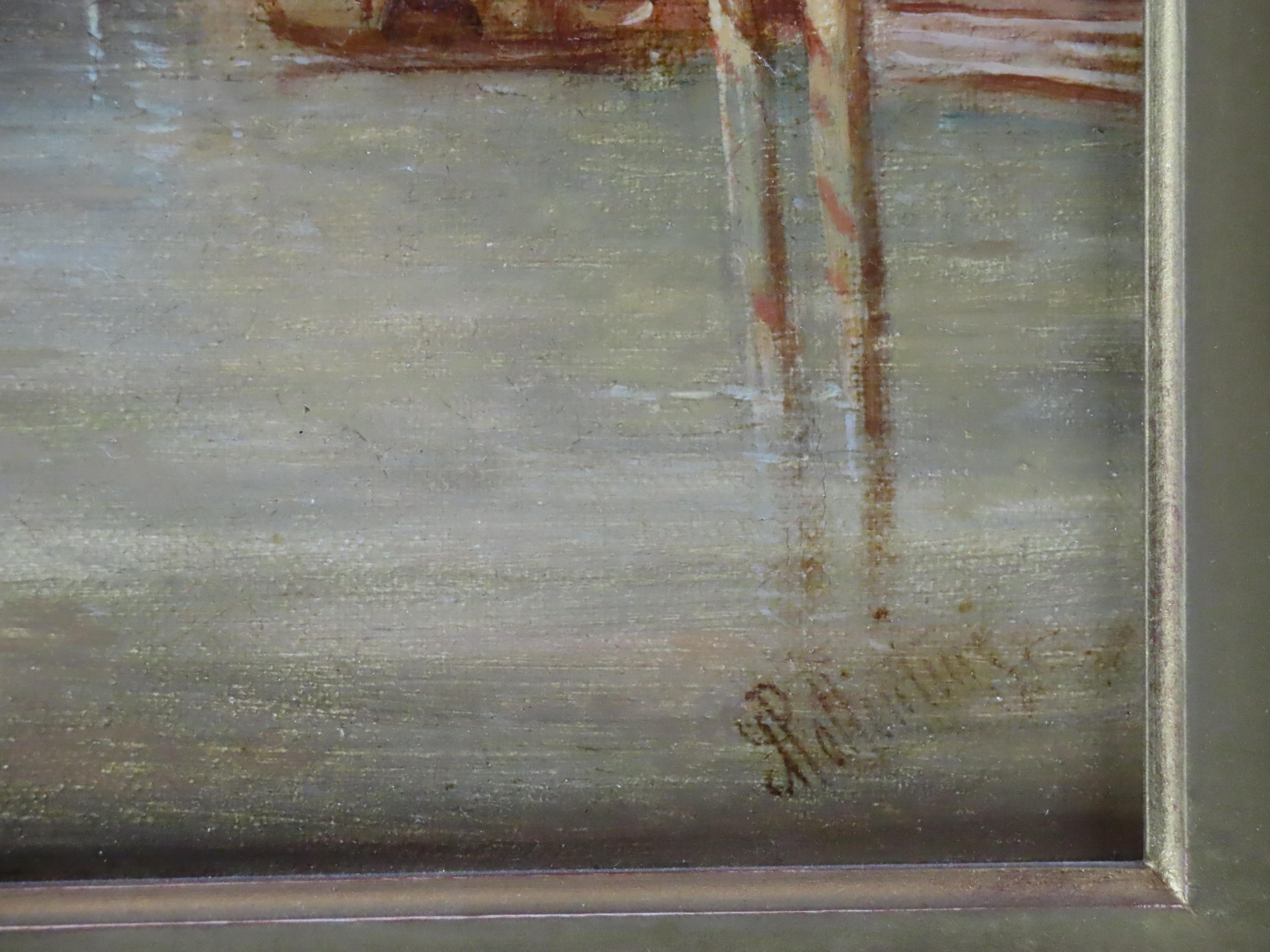 Pareja de Óleos originales sobre lienzo. Alfred Pollentine, 