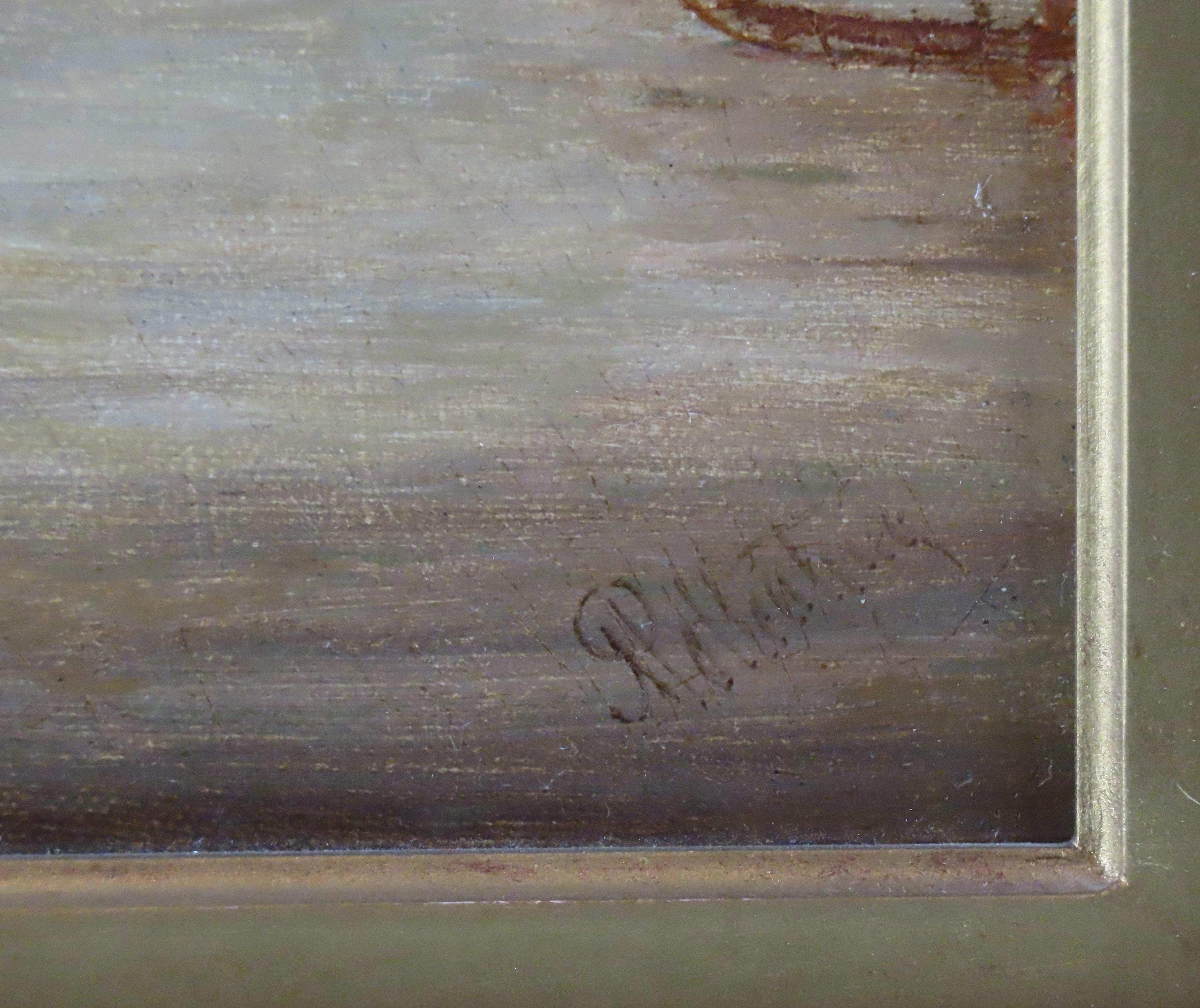 Pareja de Óleos originales sobre lienzo. Alfred Pollentine, 
