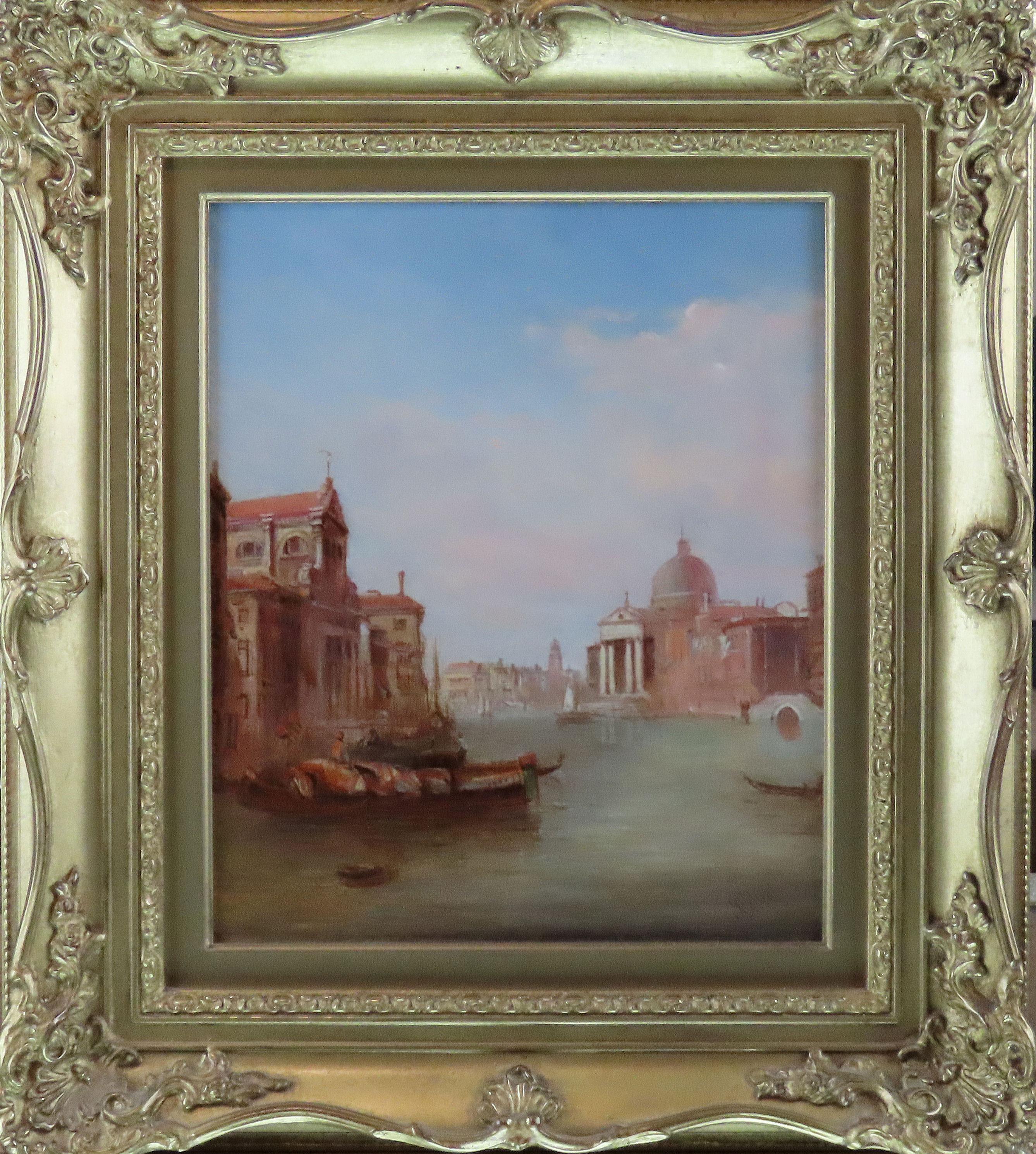 Alfred Pollentine. 1836 - 1890
Pintor popular de escenas venecianas, expositor habitual en la Real Academia de Artistas Británicos y en la Institución Británica.

Firmado e inscrito en el verso.
Óleos originales sobre lienzo 
10 x 12. 
Tamaño del