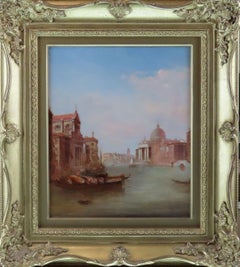 Pair of Original Oils on Canvas. Alfred Pollentine, "The Grand Canal, Venice"