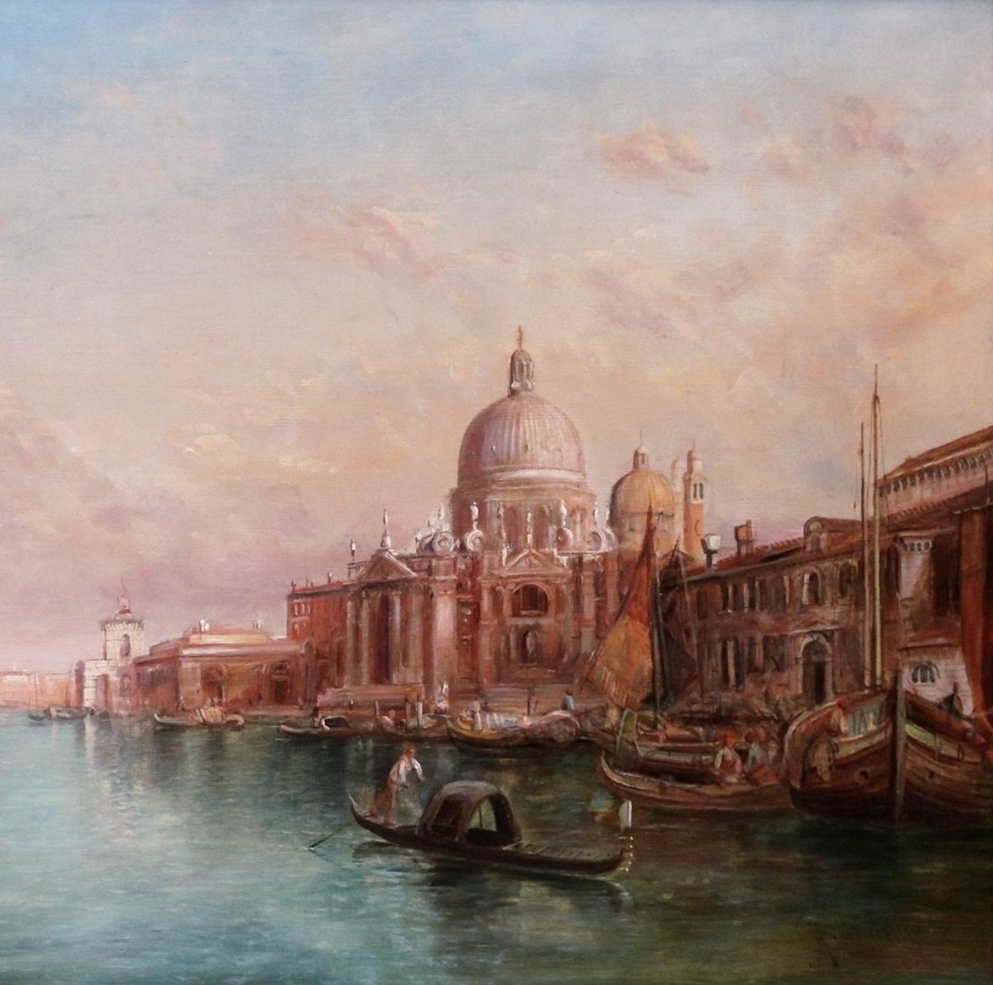 ‘Santa Maria della Salute, Venice’ by Alfred Pollentine (1836-1890). The painting is signed by the artist and dated 1871.

All our paintings are offered in the finest condition they can be for their age having been newly professionally cleaned,
