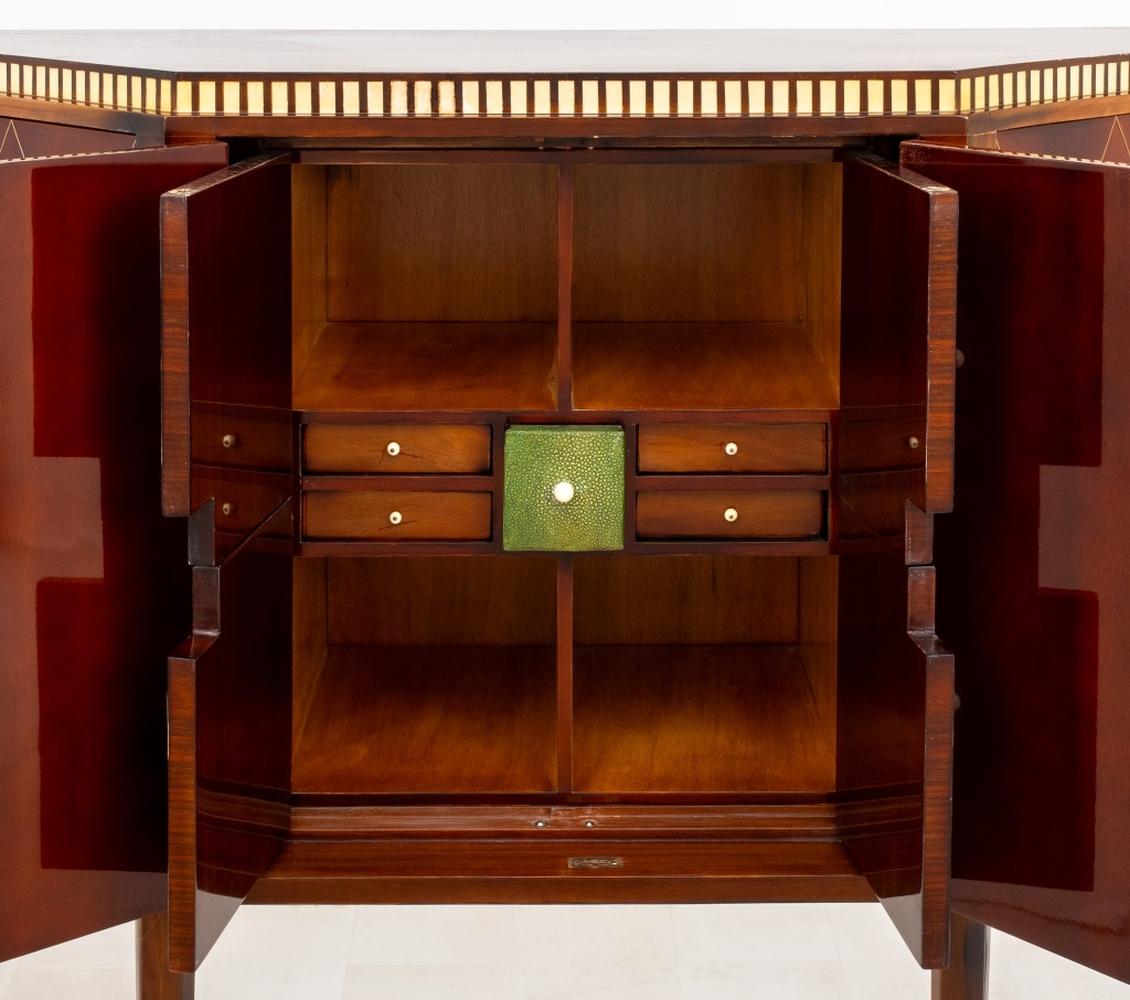 Alfred Porteneuve nach Ruhlmann Triplan-Schrank (Intarsie)
