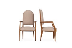 Alfred Porteneuve Coppia di poltrone in Oak