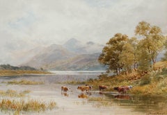 Alfred Powell (1837-1905) - Framed Oil, Skiddaw From Derwentwater