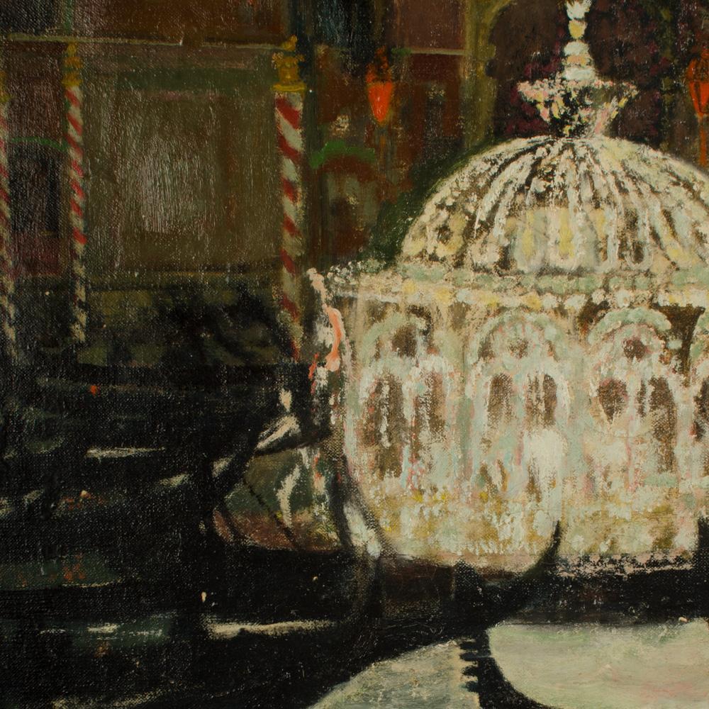 Alfred Reginald Thomson (British, 1895 - 1979) Venetian Scene. In Good Condition For Sale In Philadelphia, PA
